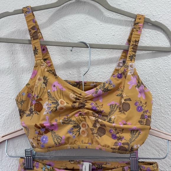 Spell & the Gypsy Collective Wild Bloom Athletic Workout Set - Mustard - Picture 2 of 11